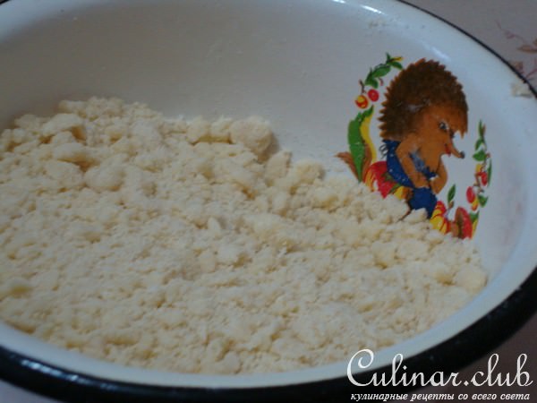 Творожный пирог с яблоками и кешью