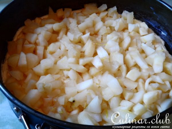 Нежный пирог с яблоками.