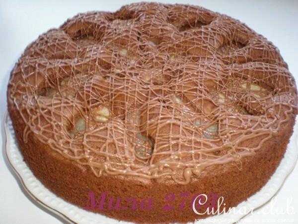 ШОКОЛАДНЫЙ пирог с грушами