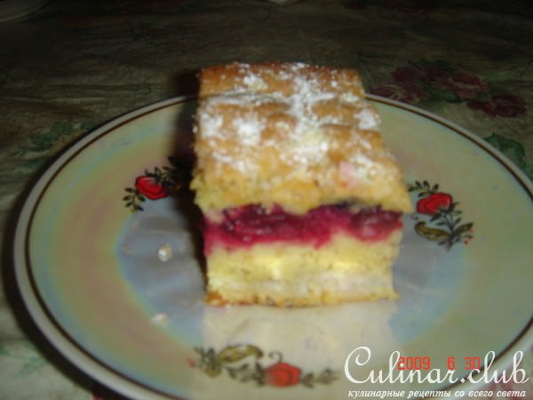 Вишневый пирог (песочный)