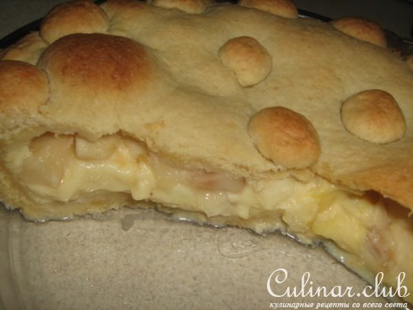 Баскский пирог с яблоками