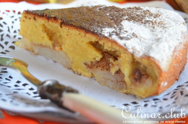 Тыквенная шарлотка с яблоками и хрустящей коричной корочкой