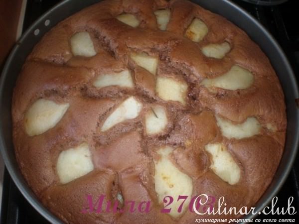 ШОКОЛАДНЫЙ пирог с грушами