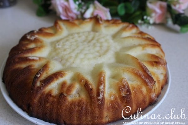 Манник с яблоками