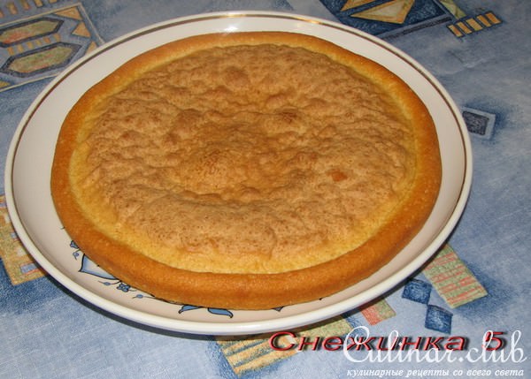 Пирог "Яблоки под снегом"
