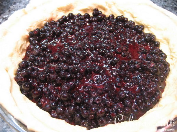 Пирог с черникой