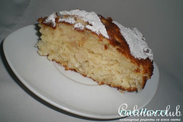 Кокосово-яблочный пирог