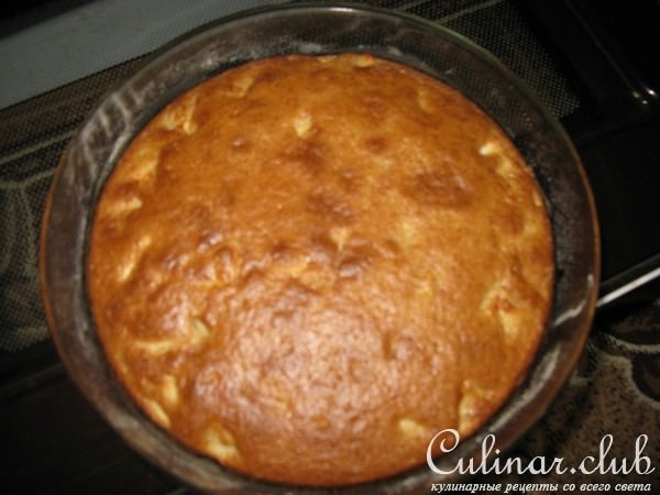 Манник с яблоком и корицей + шоколадная глазурь