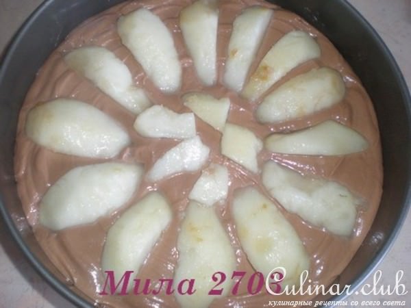 ШОКОЛАДНЫЙ пирог с грушами