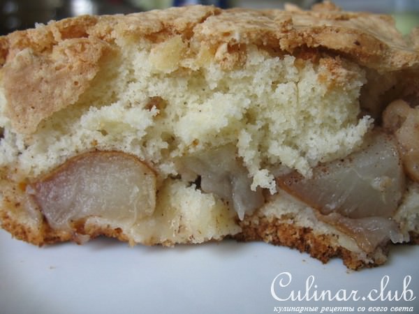 Шарлотка яблочно-грушевая