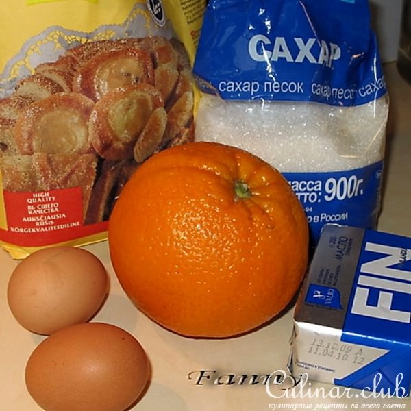 Сочный апельсиновый пирог