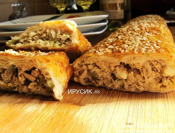 Штрудель с дыней для Венерочки. + бонус Штрудель рыбный