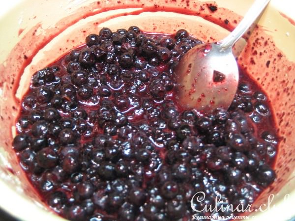 Пирог с черникой
