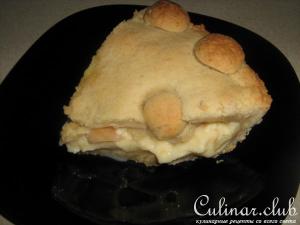 Баскский пирог с яблоками