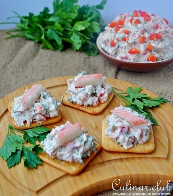 Дип из сыра и сурими
