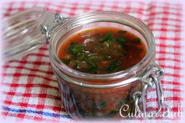 Соус из томатного сока к шашлыку