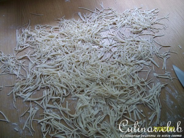 Лапша домашняя ( Ериште Азербайджанская)