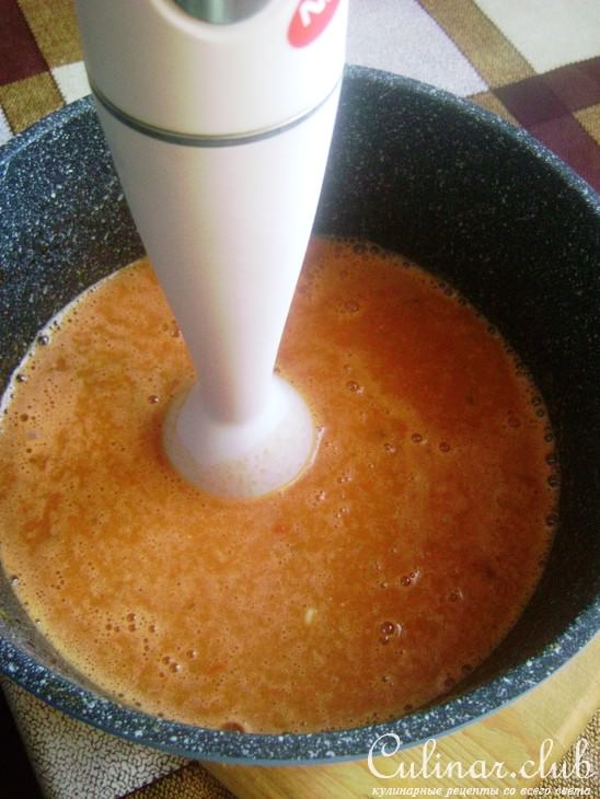 Минестроне с белой фасолью, орзо и окороком.
