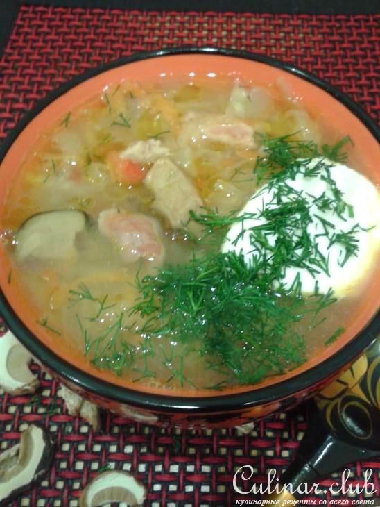 Щи из квашеной капусты
