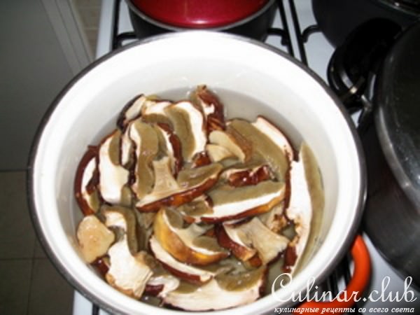 Cуп чечевичный с грибами.