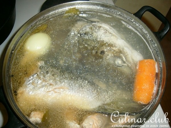 Суп рыбный (из семги)