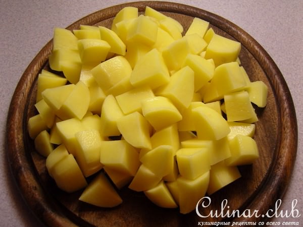 Рассольник с куринными желудочками
