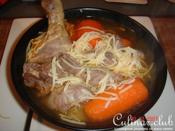 Куриный бульон (с потрохами)