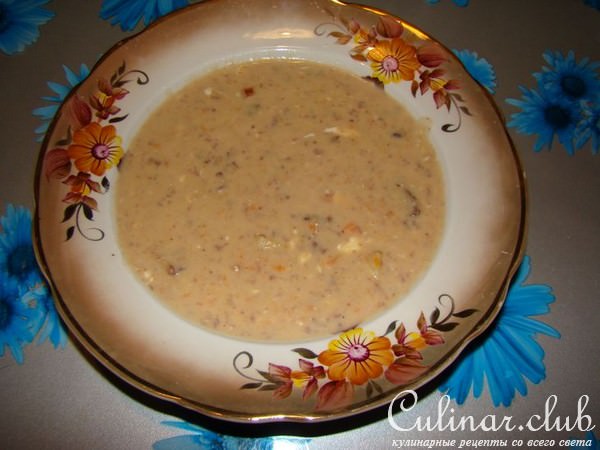 Овощной суп с сыром