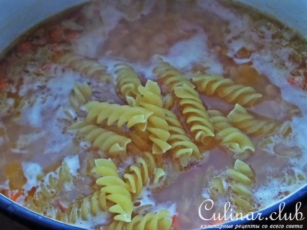 Чечевичная похлёбка с фузилли