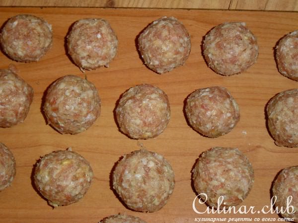 Суп грибной с фрикадельками