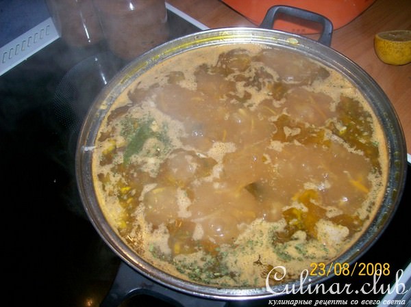 Калья (почти классический рассольник с почками)