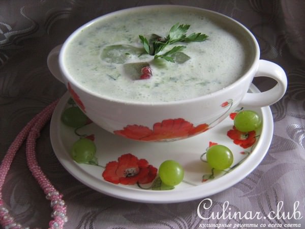 Не скучный холодный суп-капучино.(Дуэль)