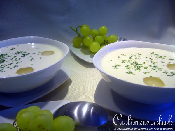 Холодный миндальный суп "Белый гаспачо - Ajo blanco "