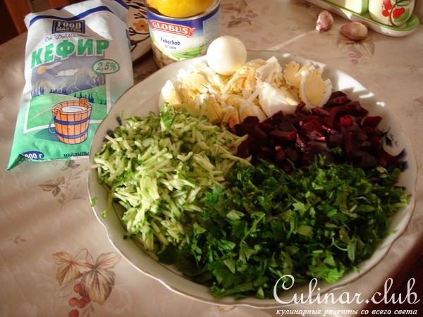 Свекольник с фасолью