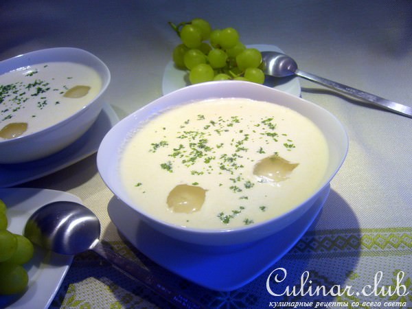 Холодный миндальный суп "Белый гаспачо - Ajo blanco "