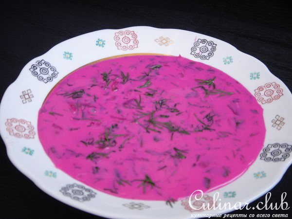 Свекольник с фасолью