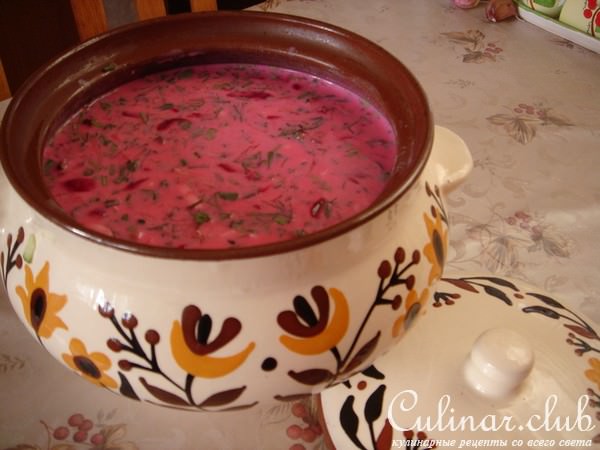 Свекольник с фасолью