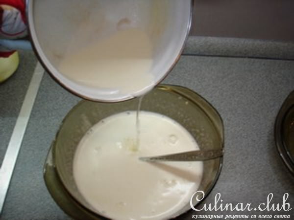 Молочный сладкий суп с клецками