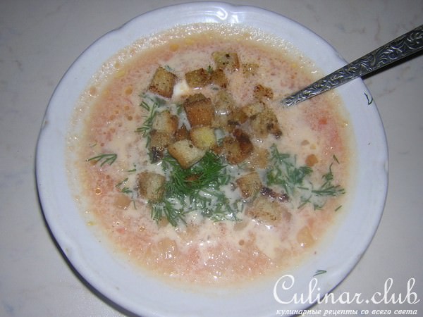 ТОМАТНЫЙ СУП С СЫРОМ