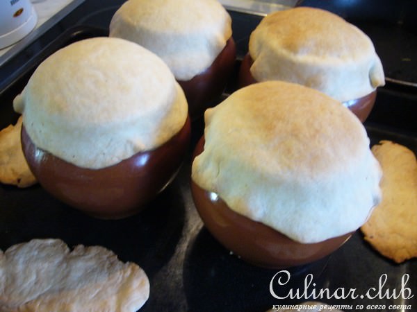 Грибной суп в горшочке, легкий, быстрый, вкусный
