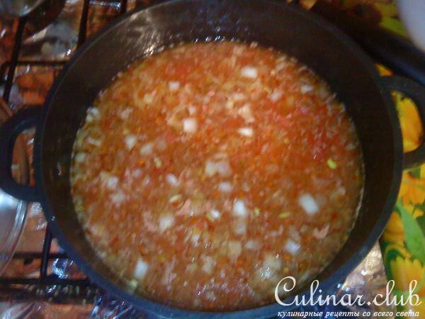 Щи из квашеной капусты.