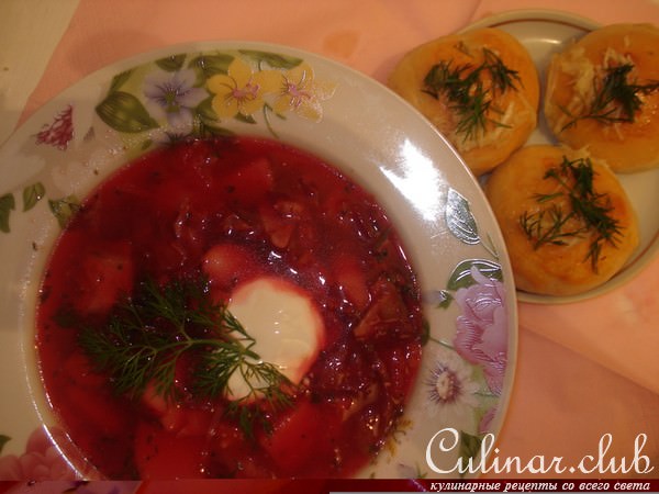 ещё раз борщ" ВКУСНЯТИНА"с пампушками и маленькими хитростями