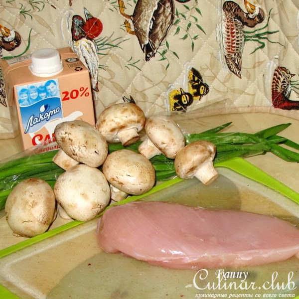 Крем-суп из курицы и шампиньонов. Тест-драйв.