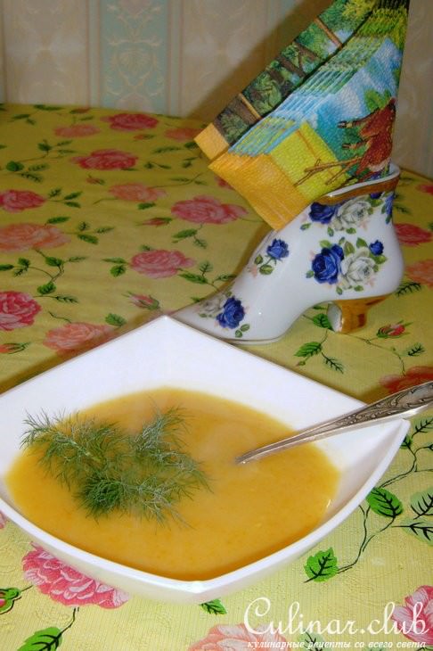 Суп-пюре из цветной капусты и кабачка