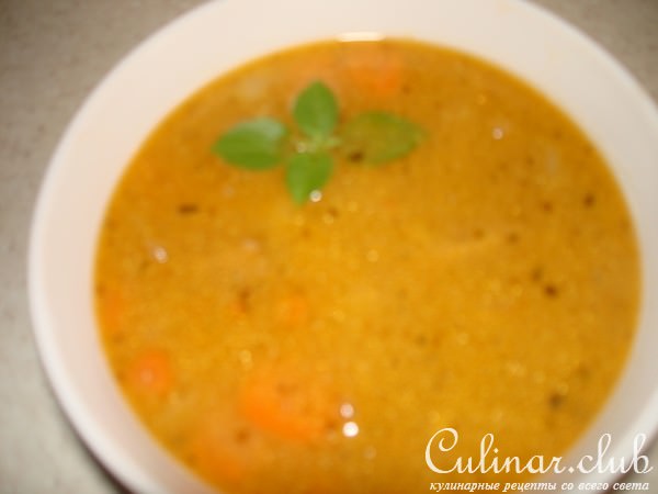 мясной суп из чечевицы