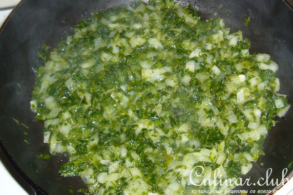 Суп-пюре зелёный с сыром