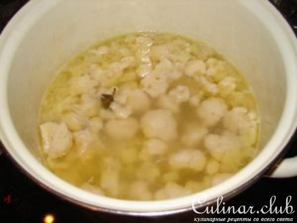 Суп-пюре из цветной капусты (Вариант, но ОЧЕНЬ вкусный)