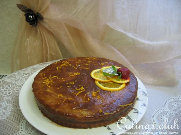 ПОСТНЫЙ торт "Апельсиновый рай" с ароматом корицы"