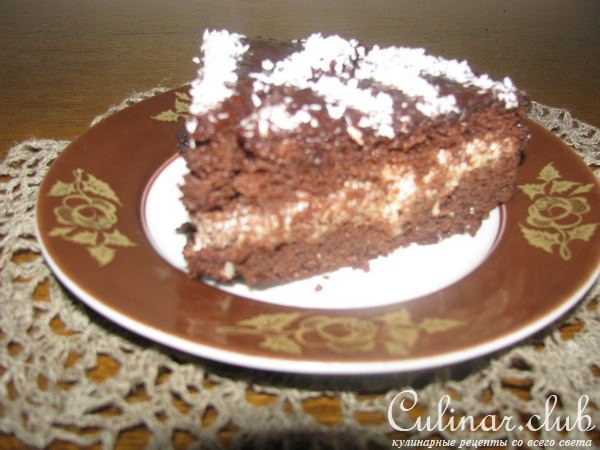 Шоколадно-лимонный торт "Молния"
