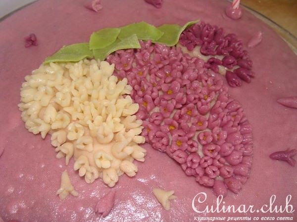 Сиреневый торт для любимой сестрёнки!